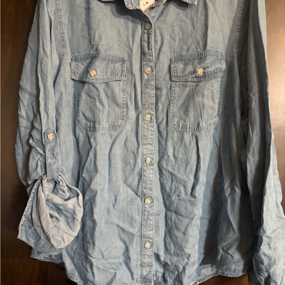 Casual Blue Denim Shirt
